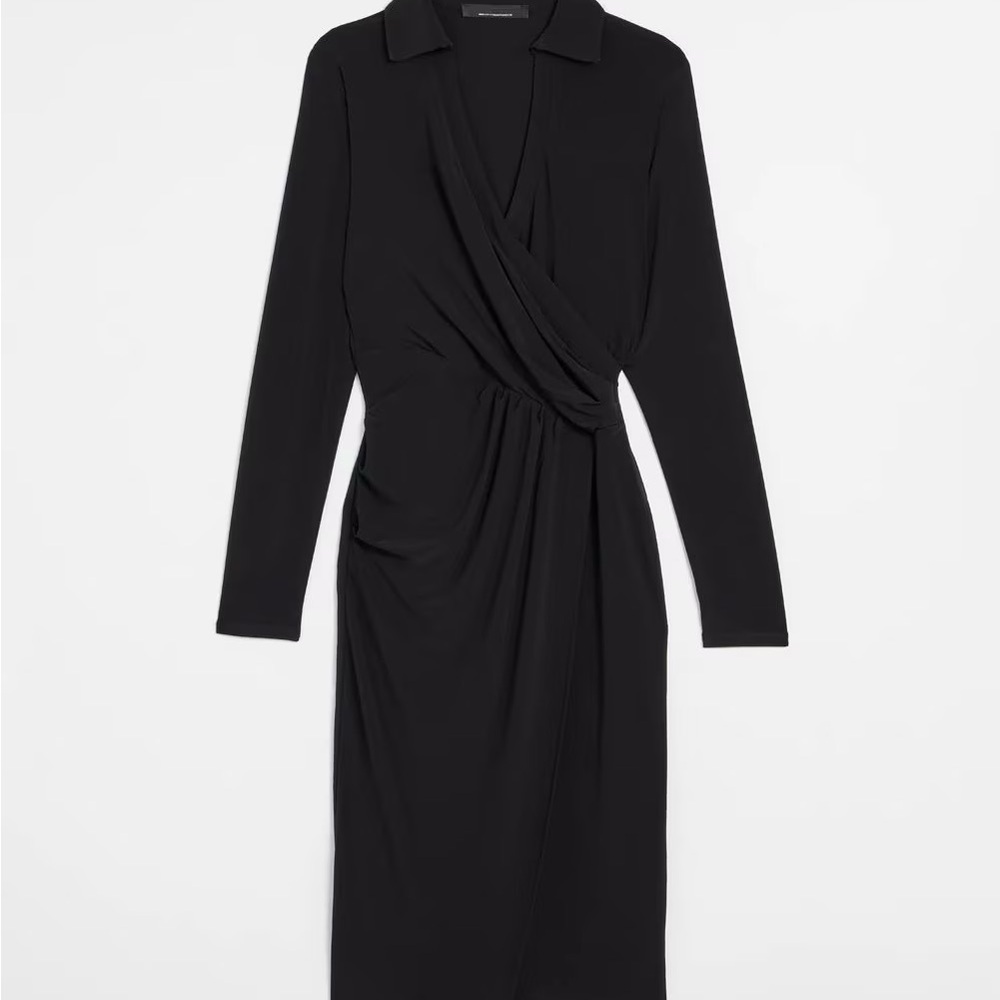 White House Black Market Black Long Sleeve Dress